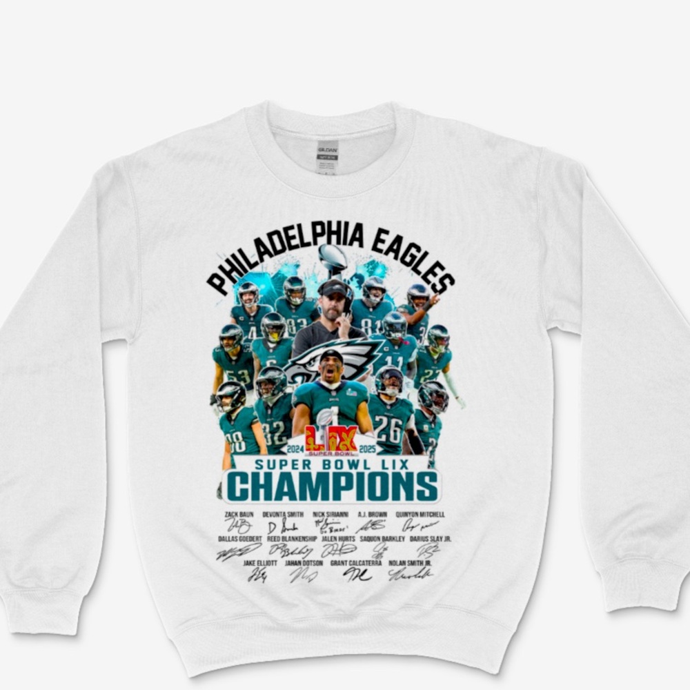 Philadelphia Eagles White Champion Sweater